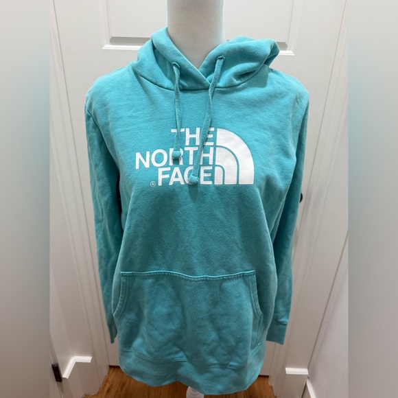 North Face. Half Dome Hoodie Pullover. Teal. Size Large. - Picture 2 of 9